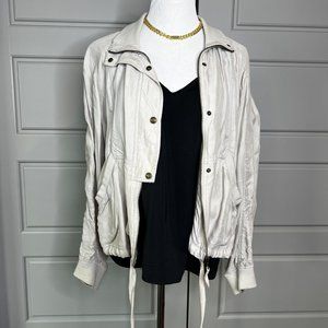 Silky utility jacket